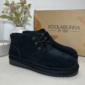 UGG Neumel Lace Up Round Toe Boot S/N 1094269 Black Women 7 NWB